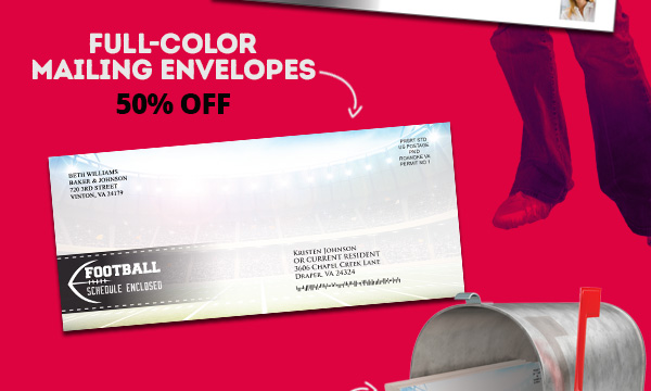 Full-Color Mailing Envelopes - 50% Off