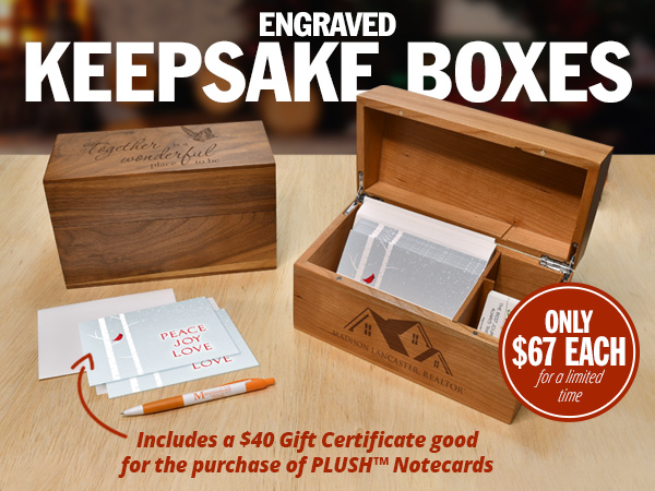 ENGRAVED KEEPSAKE BOXES - Only $67 Each