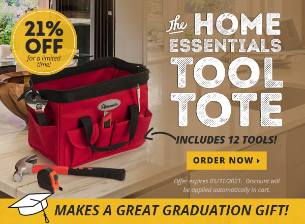 HOME ESSENTIALS TOOL TOTE - 21% Off - ORDER NOW