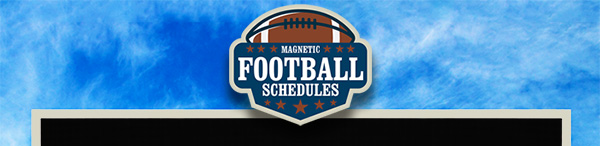 Magnetic Football Schedules